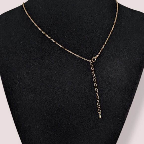 (2/$20) Taurus Rhinestone Pendant Necklace - Picture 5 of 6